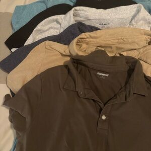 Bundle of 6 Old Navy's Soft-Washed Jersey Polo Shirts